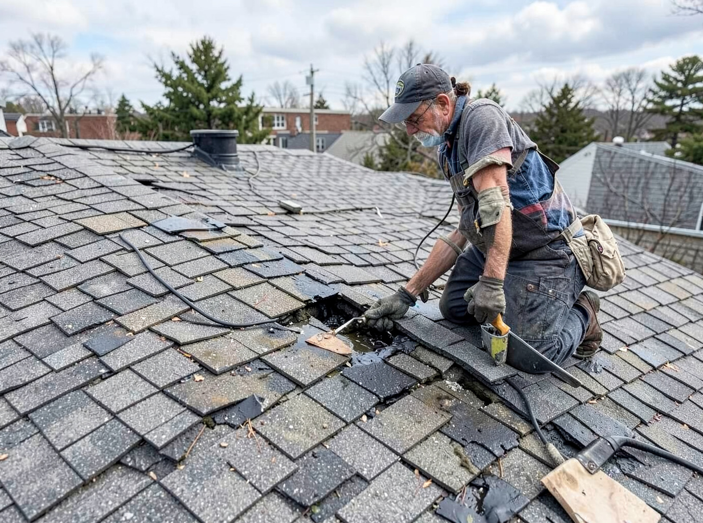 Shingle Roof Leak Repair in Kenosha