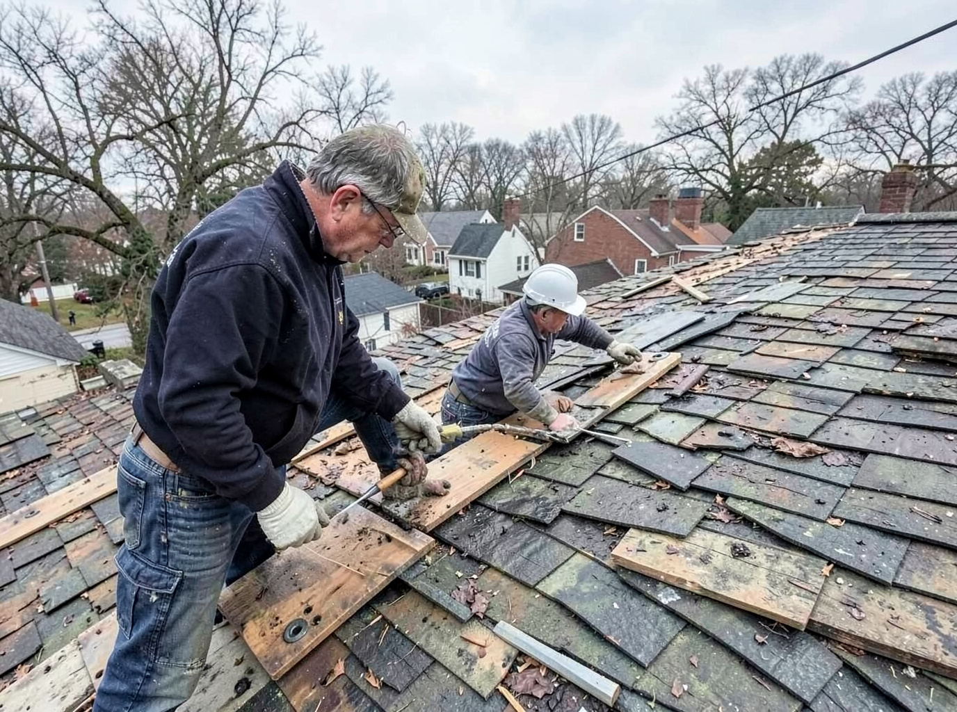Storm Damage Roof Repair in Kenosha