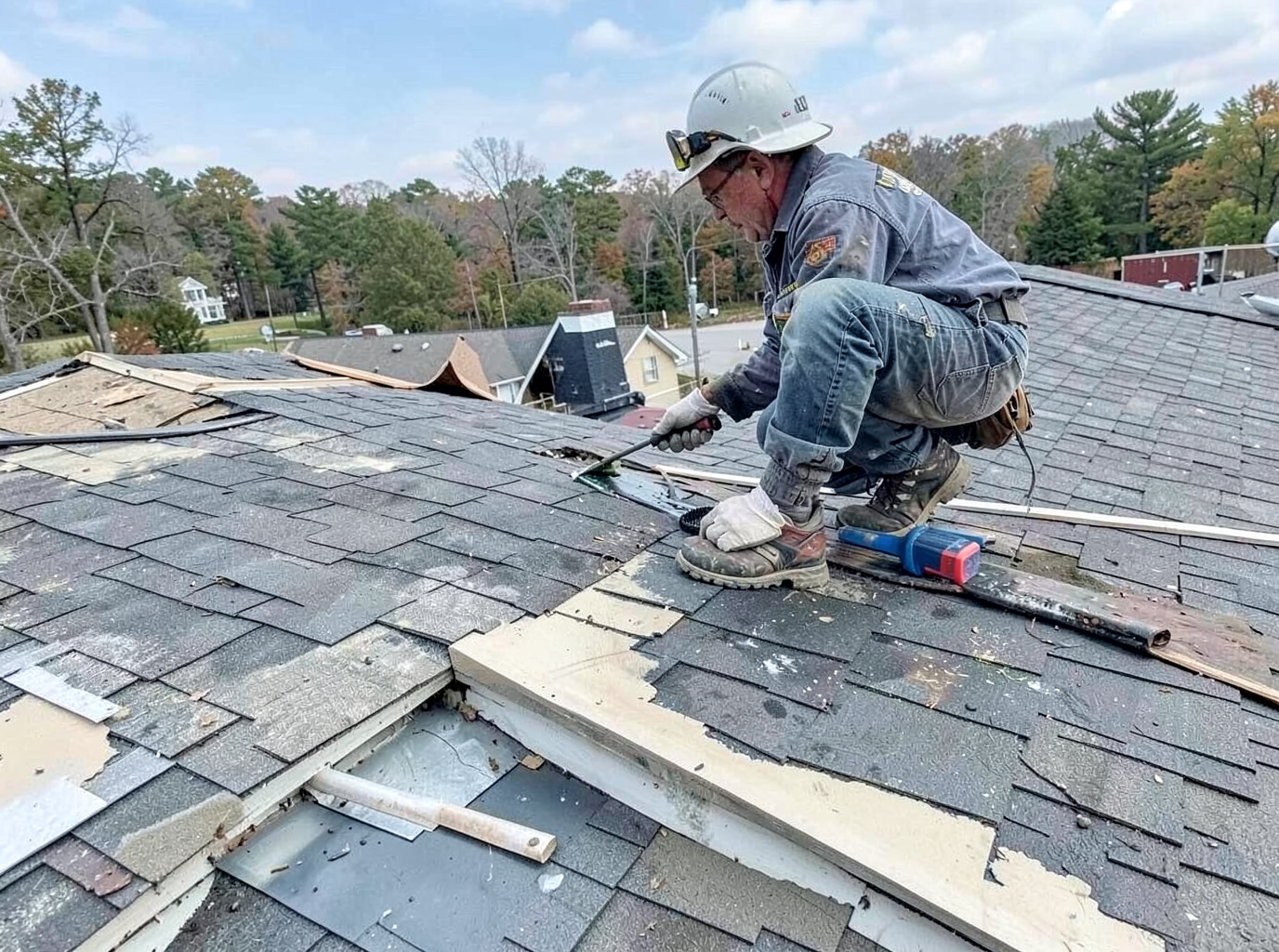 Wind Damage Roof Repair in Kenosha
